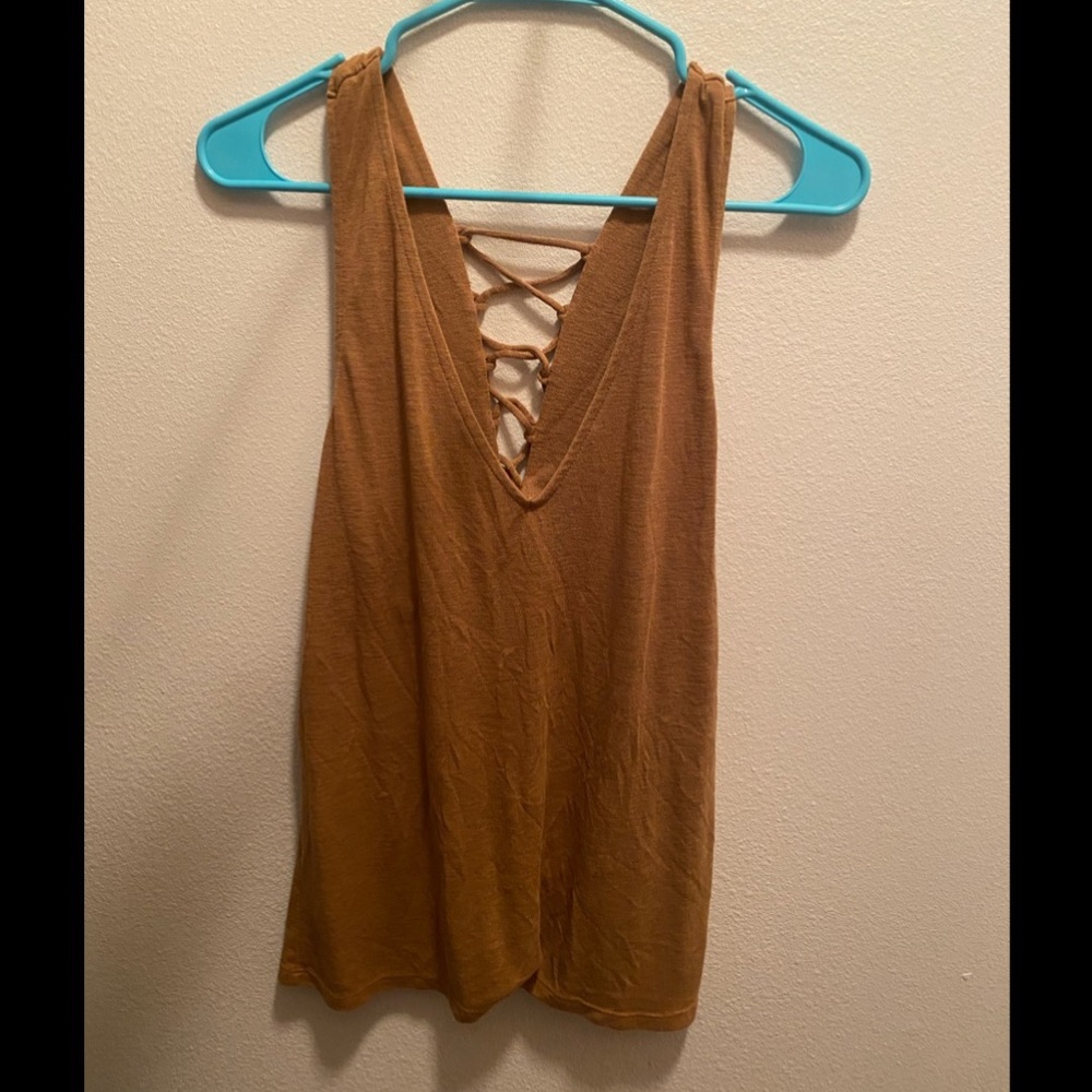 Brown tank top!